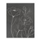 Stupell Industries Gray Poppies Outline Canvas, design by Elizabeth Medley